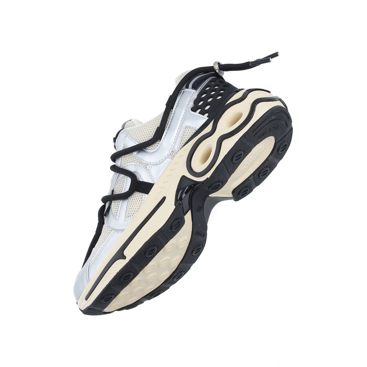 WILLO RUNNER W - MESH/METAL - OFF WHITE/SILVER